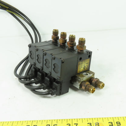 Parker MKH0NB54202A Solenoid Valve Manifold Assembly 120PSI 24VDC Coil