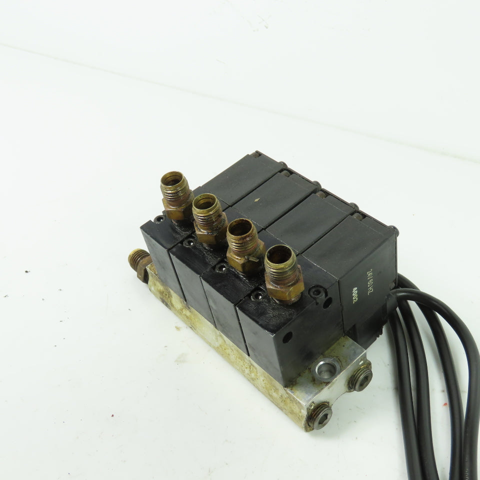 Parker MKH0NB54202A Solenoid Valve Manifold Assembly 120PSI 24VDC Coil