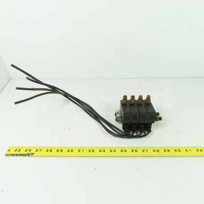 Parker MKH0NB54202A Solenoid Valve Manifold Assembly 120PSI 24VDC Coil