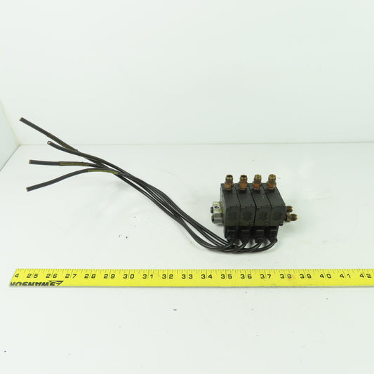Parker MKH0NB54202A Solenoid Valve Manifold Assembly 120PSI 24VDC Coil