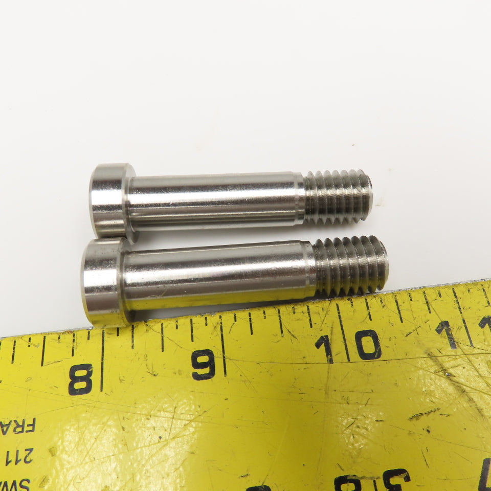 1/2" x 1-1/2" Stainless Steel Shoulder Bolt 2-7/16" OAL Lot Of 2