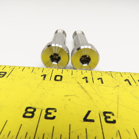 1/2" x 1-1/2" Stainless Steel Shoulder Bolt 2-7/16" OAL Lot Of 2