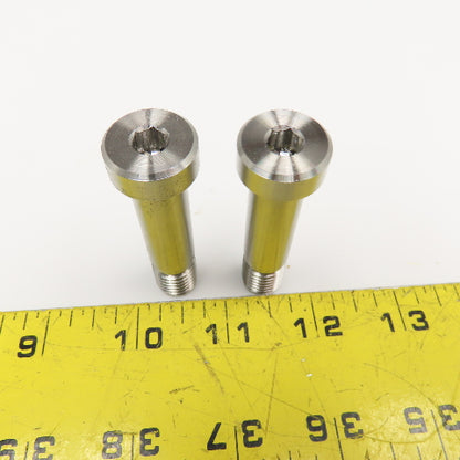 1/2" x 1-1/2" Stainless Steel Shoulder Bolt 2-7/16" OAL Lot Of 2