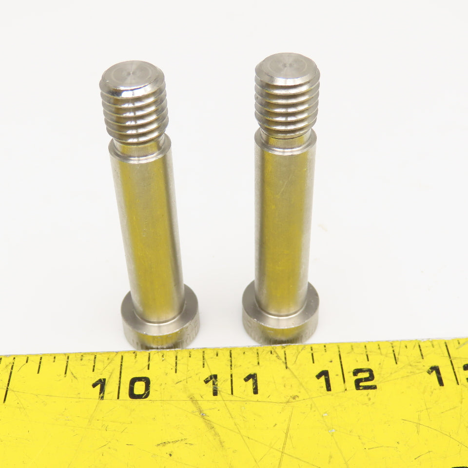 1/2" x 1-7/8" Stainless Steel Shoulder Bolt 2-13/16" OAL Lot Of 2