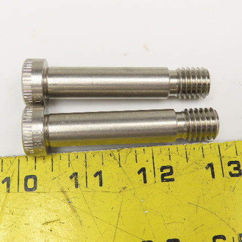 1/2" x 1-7/8" Stainless Steel Shoulder Bolt 2-13/16" OAL Lot Of 2