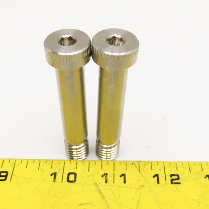 1/2" x 1-7/8" Stainless Steel Shoulder Bolt 2-13/16" OAL Lot Of 2
