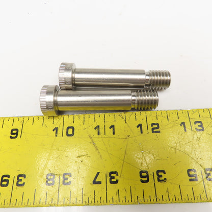 1/2" x 1-3/4" Stainless Steel Shoulder Bolt 2-11/16" OAL Lot Of 2