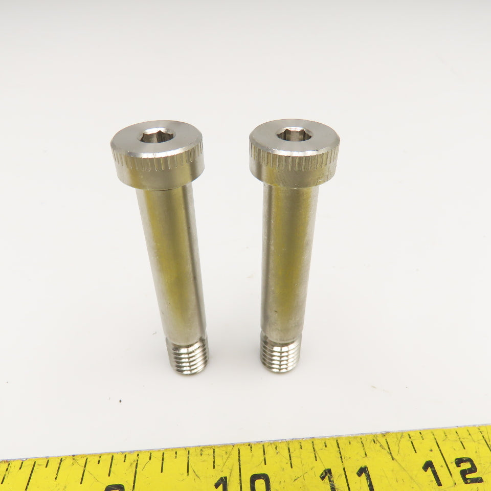1/2" x 2" Stainless Steel Shoulder Bolt 2-15/16" OAL Lot Of 2