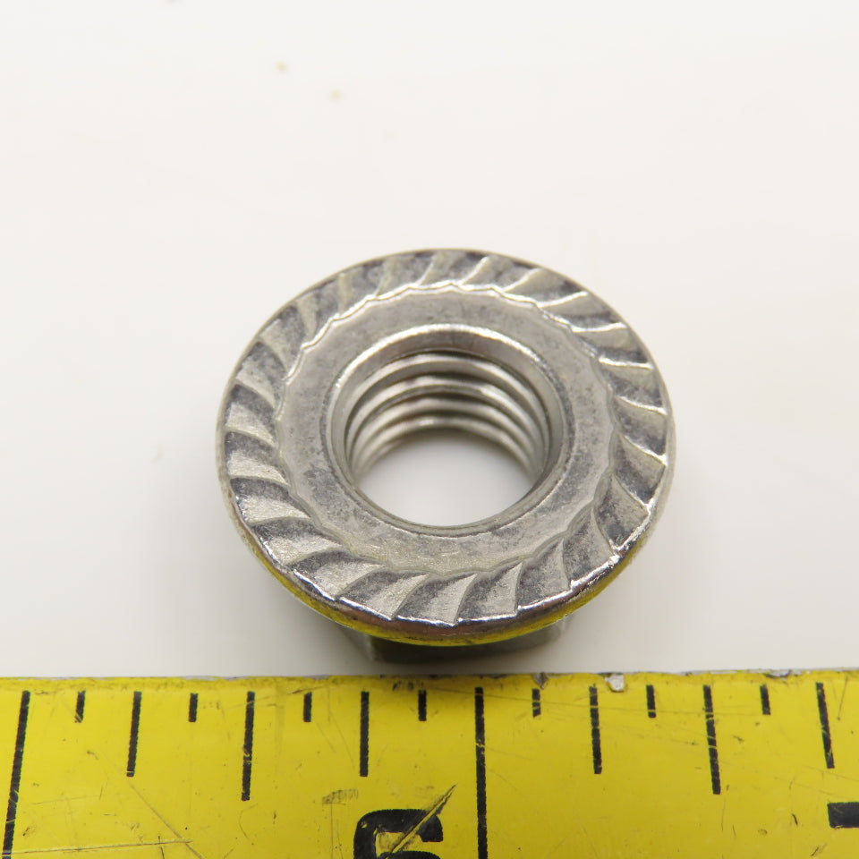 1/2-13 Stainless Steel Flange Hex Lock Nut Serrated Lot Of 45