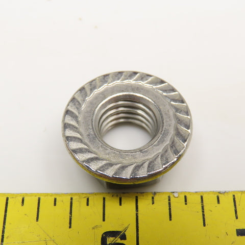 1/2-13 Stainless Steel Flange Hex Lock Nut Serrated Lot Of 45