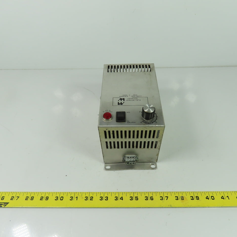 Hammond FLHTF400A115 Enclosure Climate Control Heater Thermostat 120VAC 400W