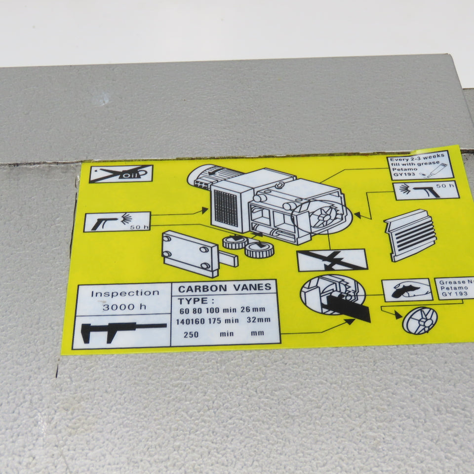 Golden Bridge KVF Style 380V 50Hz Oil-Free Rotary Vane Vacuum Pump 3Ph 160M³/H