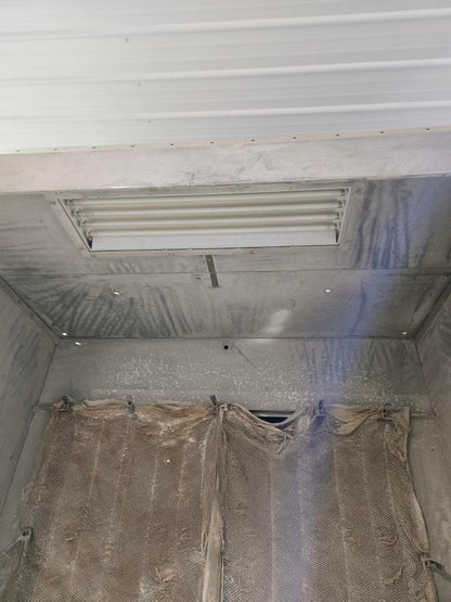 Col-Met 8' x 90" Deep Inside Up Draft Spray Booth 10' Tall