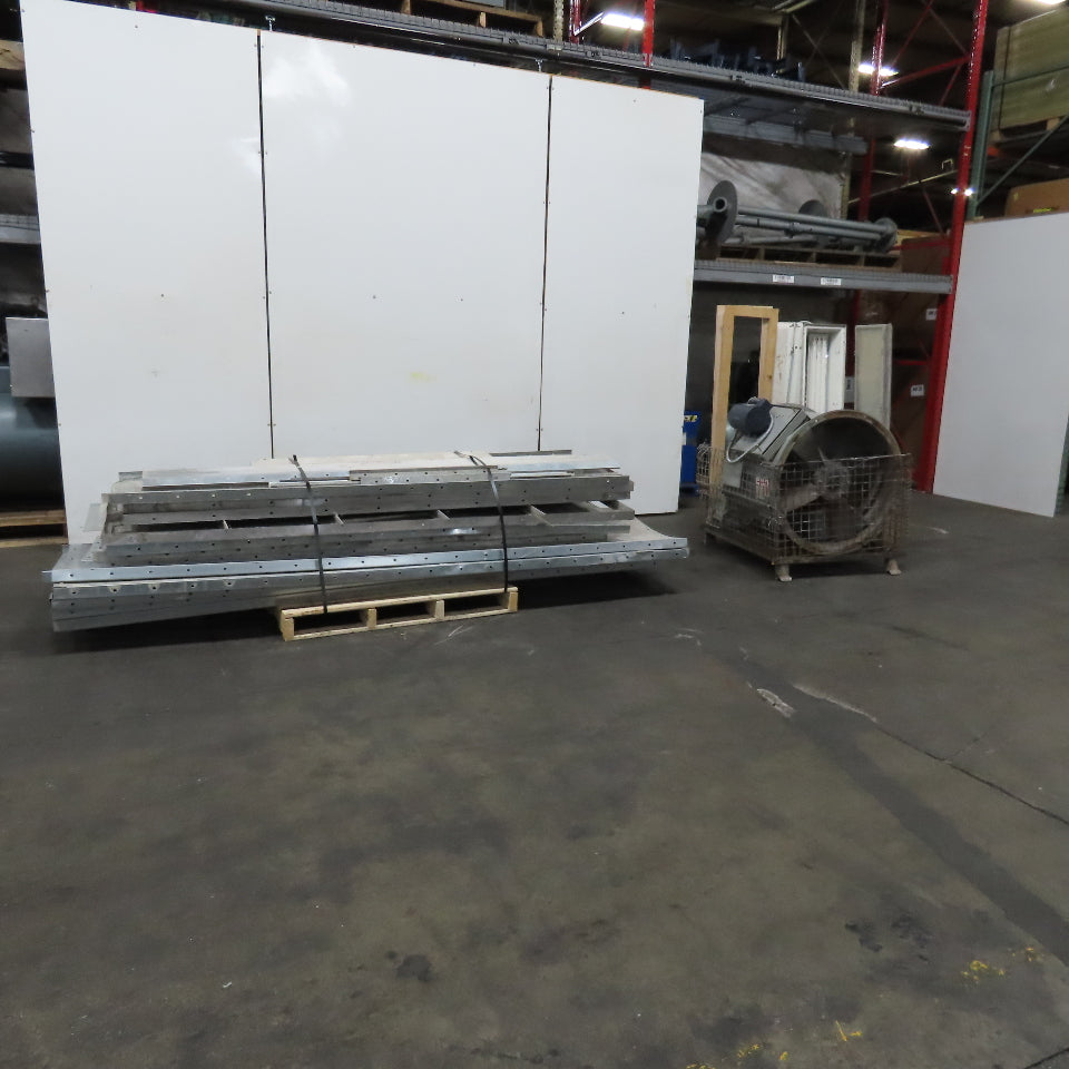 Col-Met 8' x 90" Deep Inside Up Draft Spray Booth 10' Tall