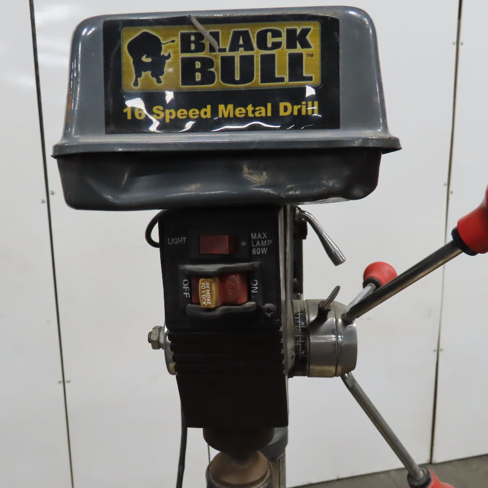 Black Bull DP16UL 16" Floor Vertical Drill Press 110V 1Ph 16 Speed 260-4220 rpm