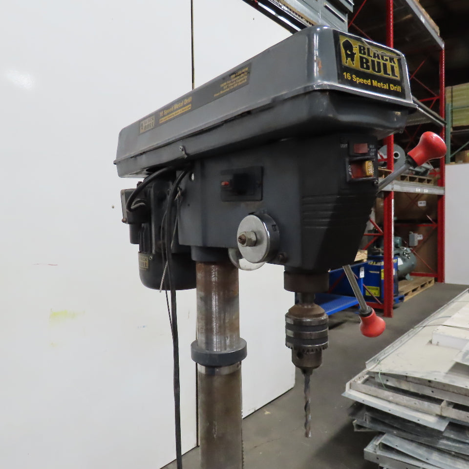 Black Bull DP16UL 16" Floor Vertical Drill Press 110V 1Ph 16 Speed 260-4220 rpm
