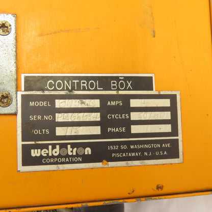 Weldtron 8222B Safe-T-Lite Control Box 115V 1PH W/ 2 Light Curtains