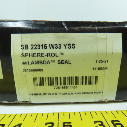 McGill SB 22315 W33 YSS Sphere-Rol Spherical Roller Bearing 75mm ID 160mm OD NEW