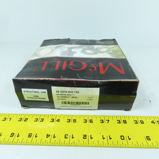 McGill SB 22315 W33 YSS Sphere-Rol Spherical Roller Bearing 75mm ID 160mm OD NEW