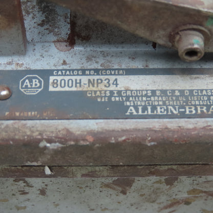 Allen Bradley 800H-NP34 Start Stop Selector Switch 600V Hazardous Location