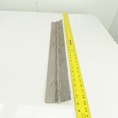 Heavy Duty Steel 4" Open x 29" L Continuous Piano Hinge 1/8" Thick