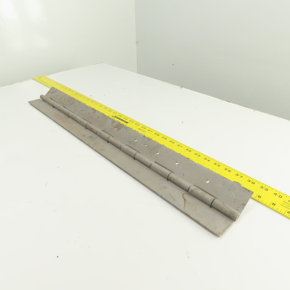 Heavy Duty Steel 4" Open x 29" L Continuous Piano Hinge 1/8" Thick
