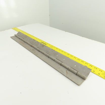 Heavy Duty Steel 4" Open x 29" L Continuous Piano Hinge 1/8" Thick