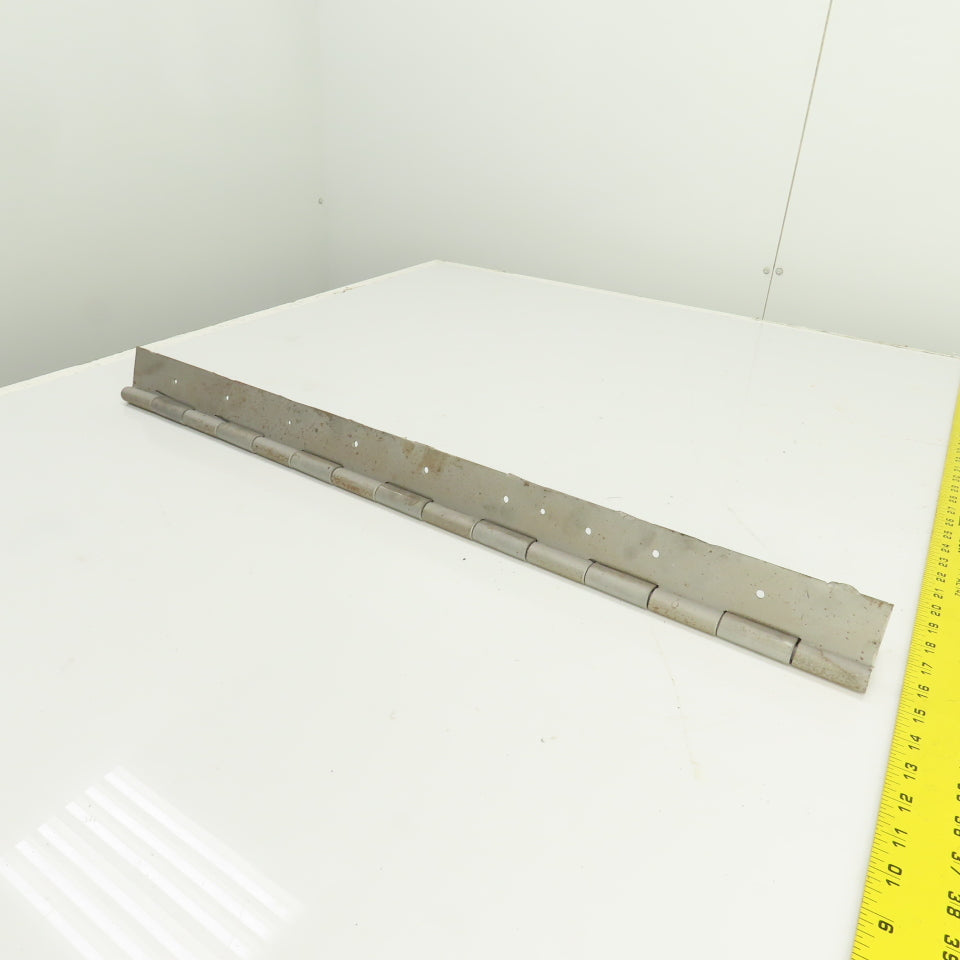 Heavy Duty Steel 4" Open x 29" L Continuous Piano Hinge 1/8" Thick