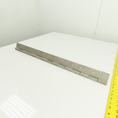 Heavy Duty Steel 4" Open x 29" L Continuous Piano Hinge 1/8" Thick
