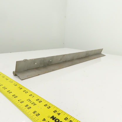 Heavy Duty Steel 4" Open x 29" L Continuous Piano Hinge 1/8" Thick