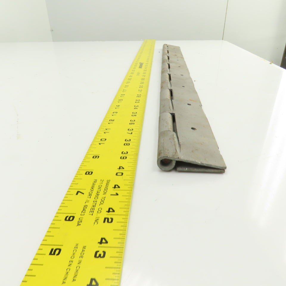 Heavy Duty Steel 4" Open x 29" L Continuous Piano Hinge 1/8" Thick
