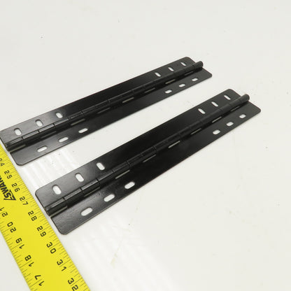 Heavy Duty Steel 3" Open x 16" L Continuous Piano Hinge Lot Of 2