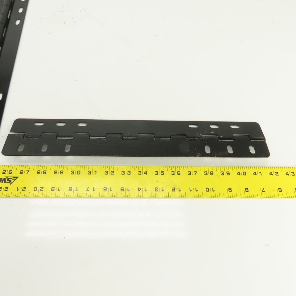 Heavy Duty Steel 3" Open x 16" L Continuous Piano Hinge Lot Of 2