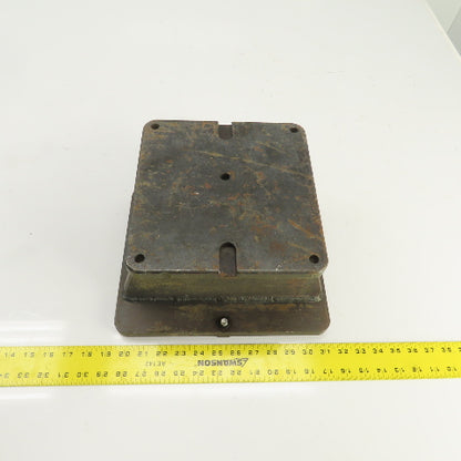 12" x 10" Steel Riser Block Setup Fixture 5/8" Thick 6-5/8" H