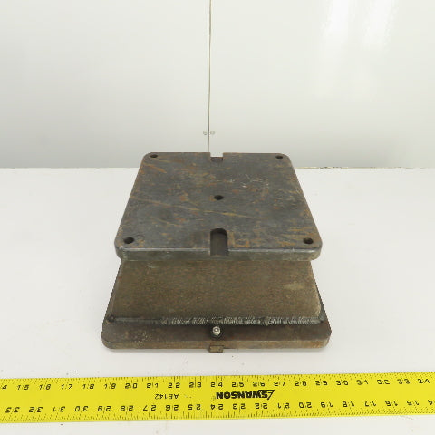 12" x 10" Steel Riser Block Setup Fixture 5/8" Thick 6-5/8" H