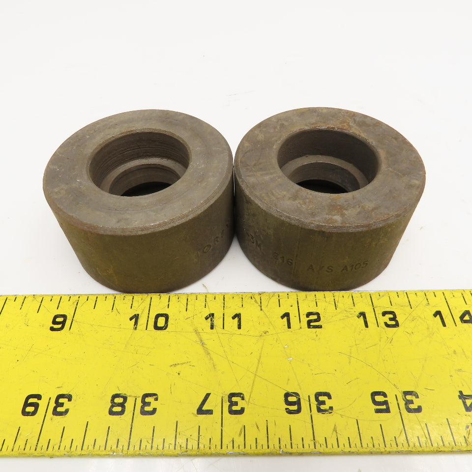 1-1/2" x 1" 3M Socket Weld Bushing Union Fittings Lot Of 2