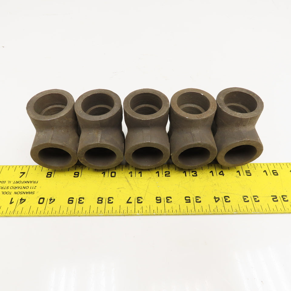 3/4" x 3/4" x 3/4" 3M Socket Weld Tee Fittings Lot Of 5