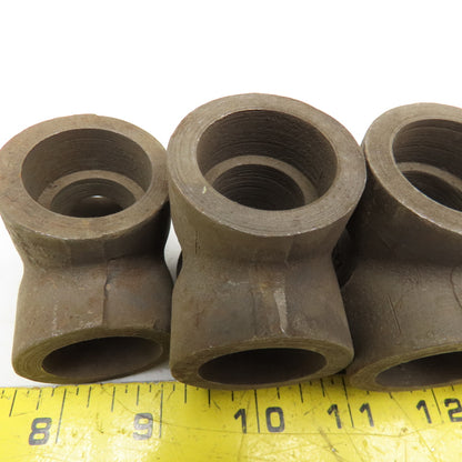 3/4" x 3/4" x 3/4" 3M Socket Weld Tee Fittings Lot Of 5