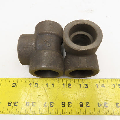 1" x 1" x 1" 3M Socket Weld Tee Fittings Lot Of 2