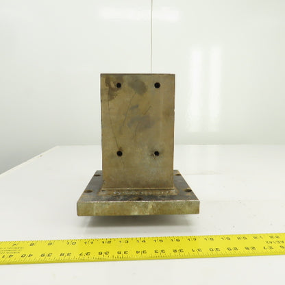 4-3/4" x 4-3/4" x 8" H Solid Steel Tombstone Workholding Fixture Machined Finish