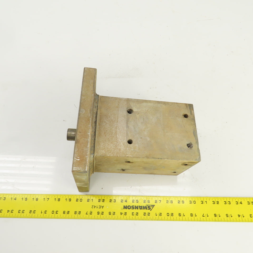 4-3/4" x 4-3/4" x 8" H Solid Steel Tombstone Workholding Fixture Machined Finish