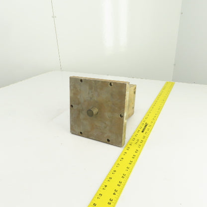 4-3/4" x 4-3/4" x 8" H Solid Steel Tombstone Workholding Fixture Machined Finish