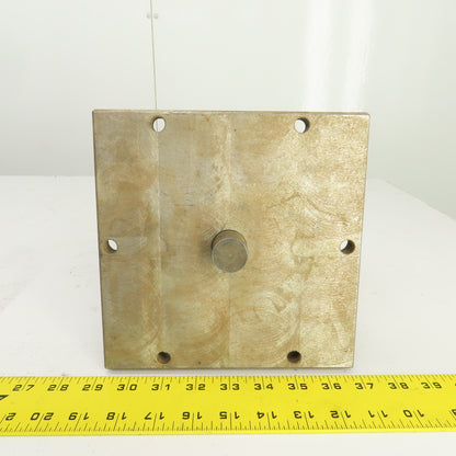 4-3/4" x 4-3/4" x 8" H Solid Steel Tombstone Workholding Fixture Machined Finish