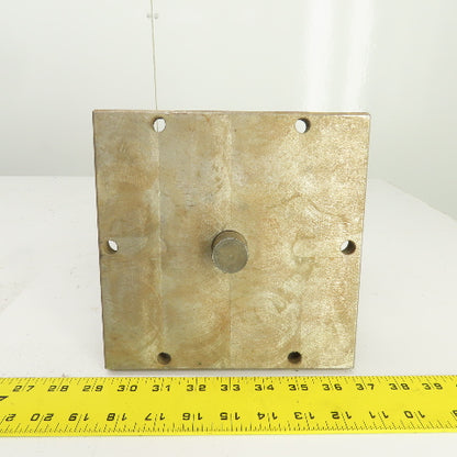 4-3/4" x 4-3/4" x 8" H Solid Steel Tombstone Workholding Fixture Machined Finish