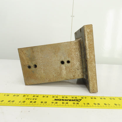 4-3/4" x 4-3/4" x 8" H Solid Steel Tombstone Workholding Fixture Machined Finish