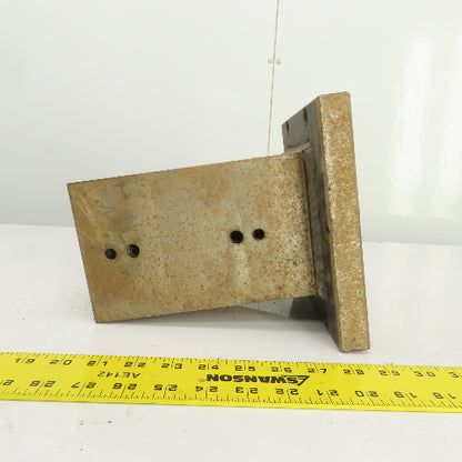 4-3/4" x 4-3/4" x 8" H Solid Steel Tombstone Workholding Fixture Machined Finish
