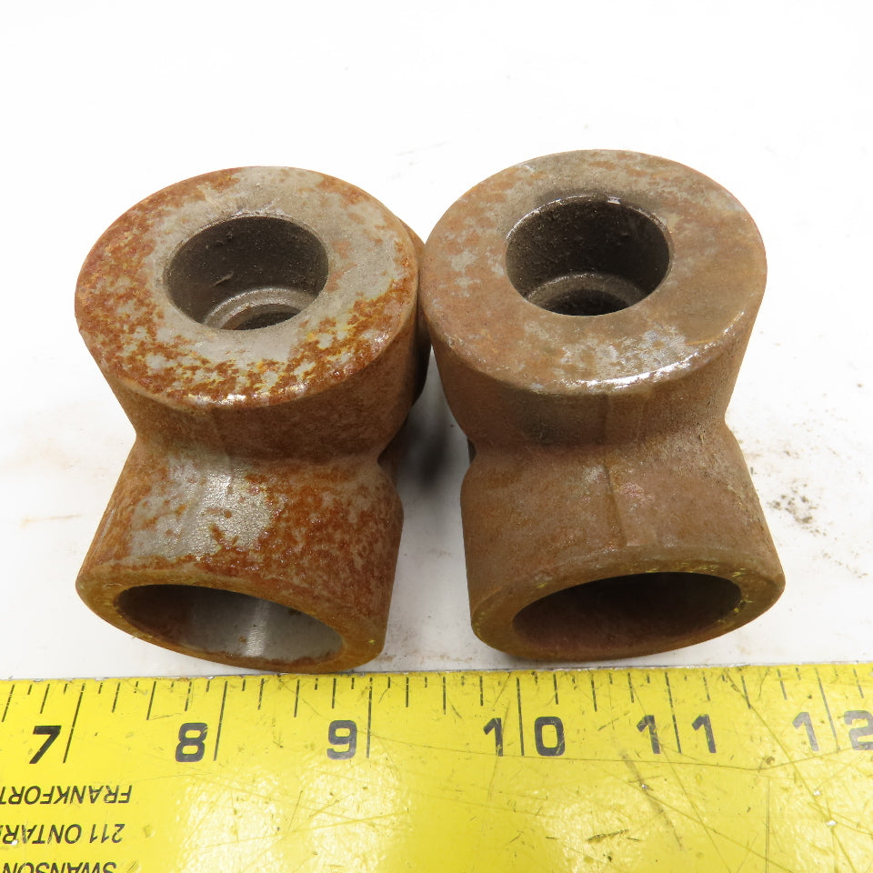 1" x 1/2" x 1" 3M Socket Weld Reducer Tee Fittings Lot Of 2