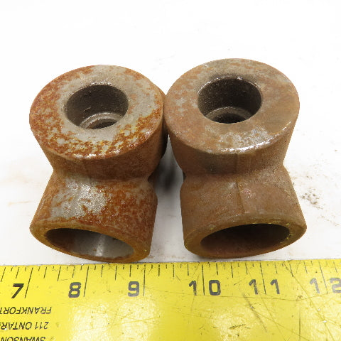 1" x 1/2" x 1" 3M Socket Weld Reducer Tee Fittings Lot Of 2
