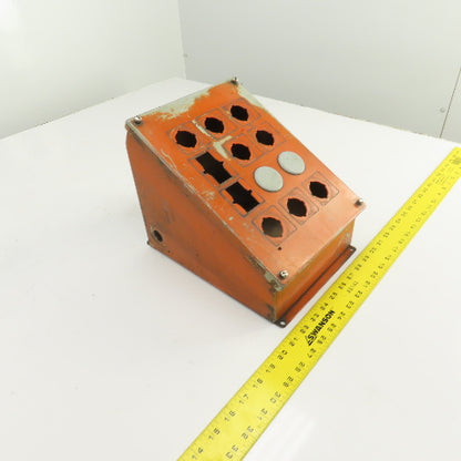 Hoffman E-12SPBA Sloped Front Push Button Enclosure For 30.5/22.5mm Type 12,13