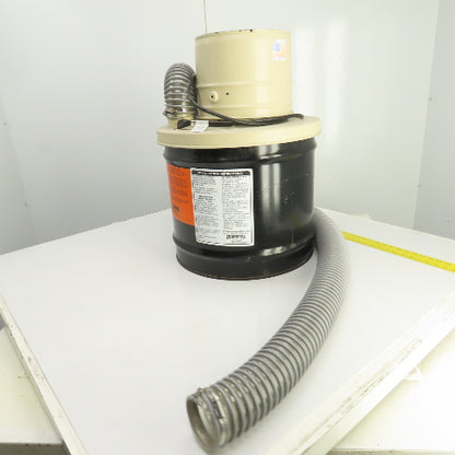 Empire 10 Gallon EF Dust Fume Collector 120V Single Phase 7' Hose Tested
